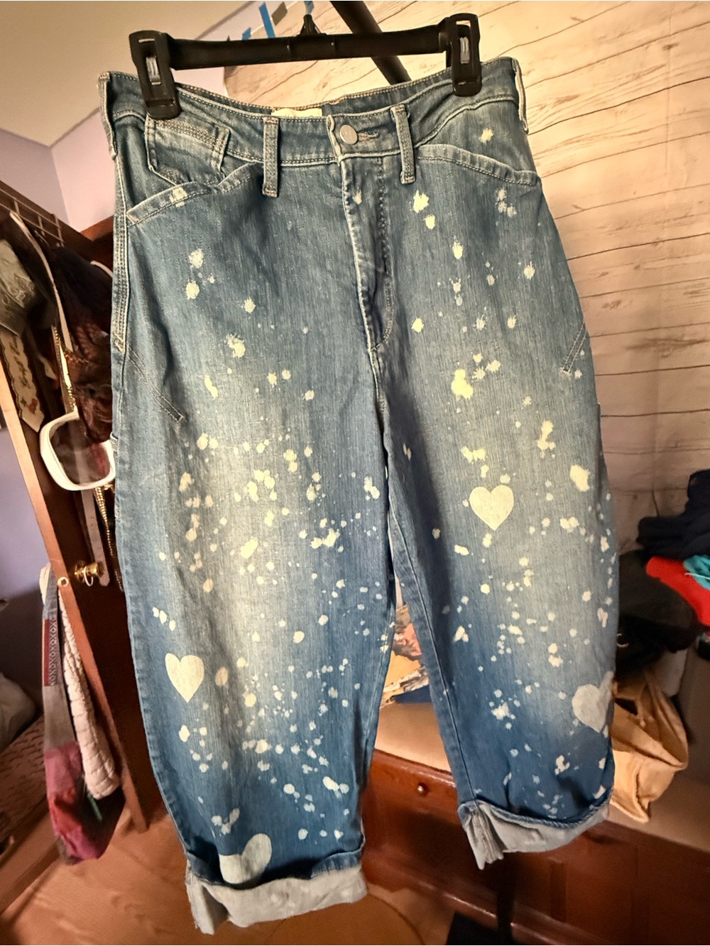 NWOT SOLD OUT Pilcro Anthropologie Kayden Carpenter Barrel Jeans - Picture 6 of 8